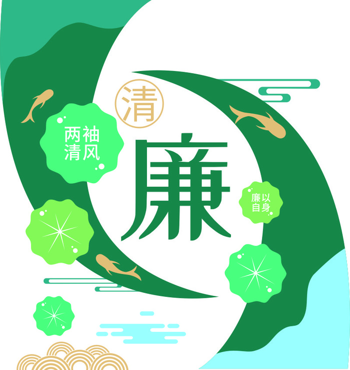 矢量廉政文化墙cdr矢量模版下载