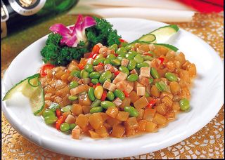 95X-150毛豆咸肉烧茄子