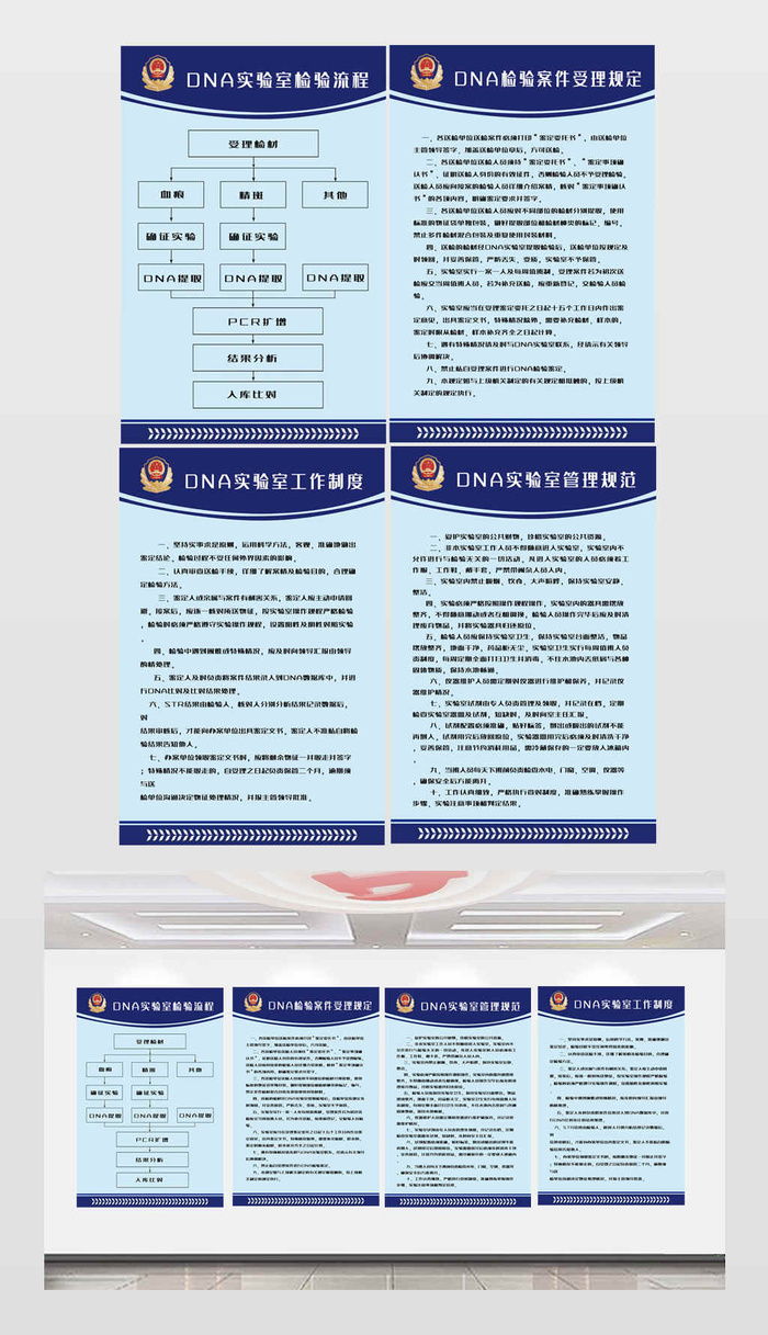 *刑侦实验室制度psd模版下载