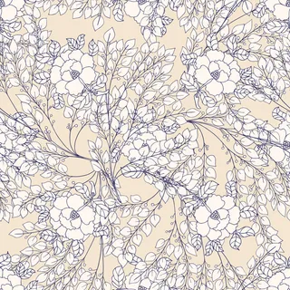 花卉唯美手绘花朵面料纹理手机壳布料面料印花服装矢量图案素材