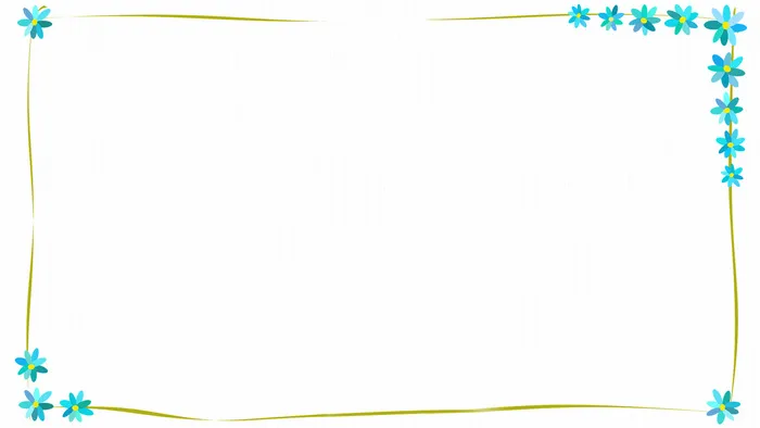 简约唯美浪漫鲜花图框