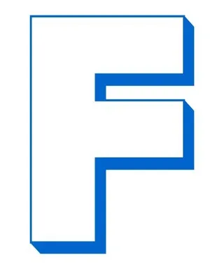 字母F PNG免抠