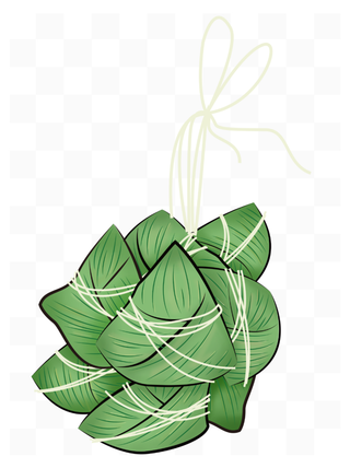 传统节日端午节一捆粽子手绘插画元素
