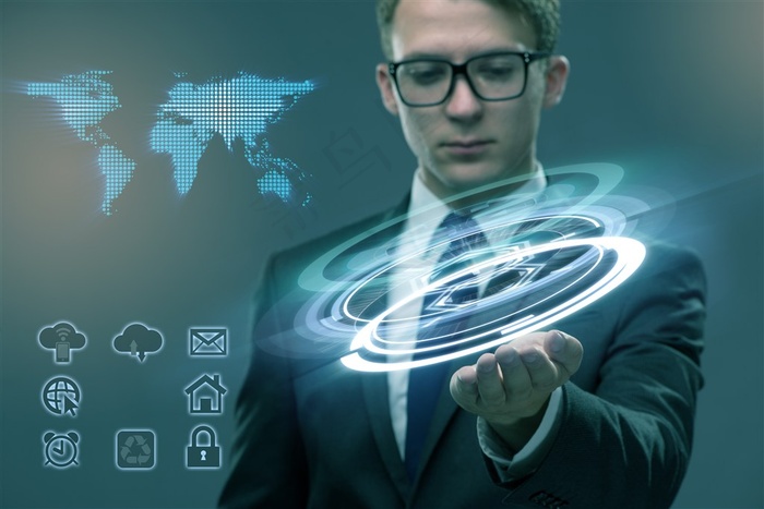 全球商务战略创意广告背景