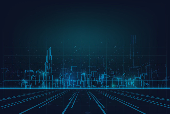 几何抽象粒子线条光线科技感网页banner展板背景AI矢量设计素材