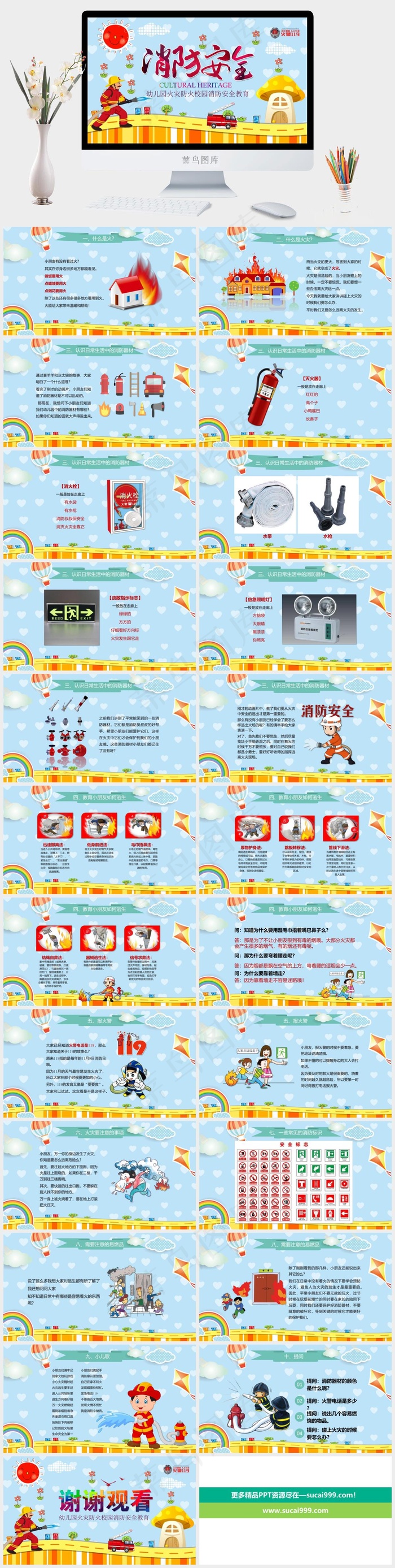 儿童安全教育ppt模板