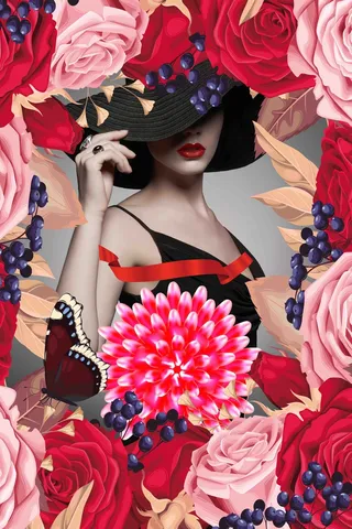 北欧美女装饰画