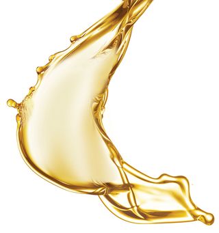 金色液体橄榄油喷溅油滴化妆品素材png
