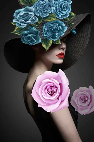 北欧美女装饰画