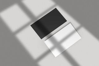 光影企业质感正反面名片样机