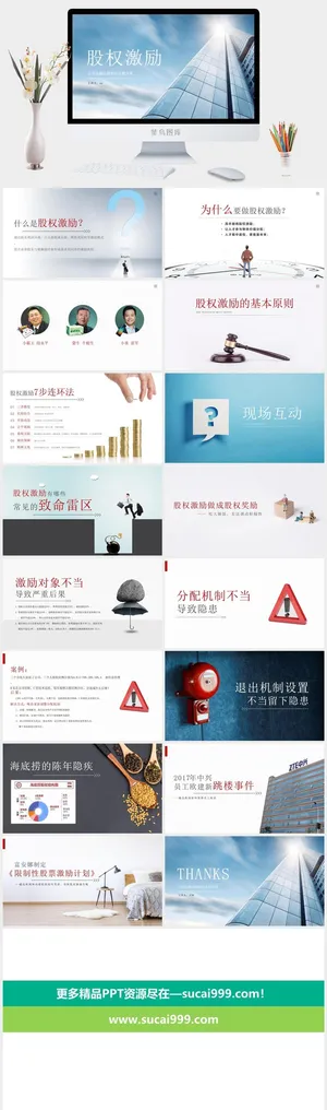 股权激励制度汇报演讲PPT模板预览图