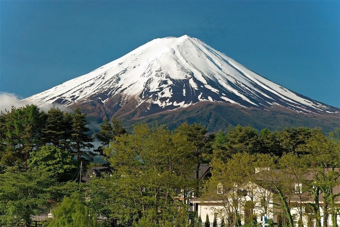 富士山唯美风景图片素材欣赏