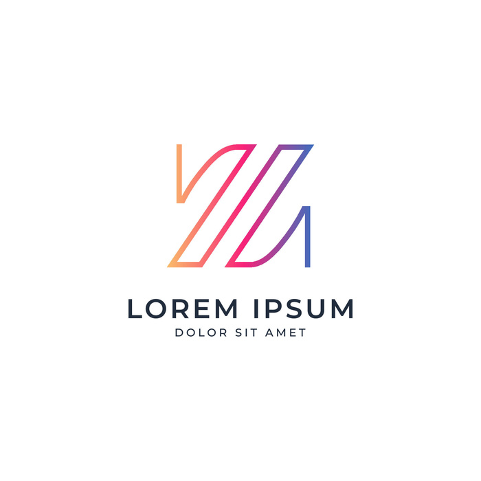 图标标识标志立体几何图形企业商标VI品牌LOGO设计模板AI矢量素材