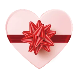 免抠心形礼物盒素材