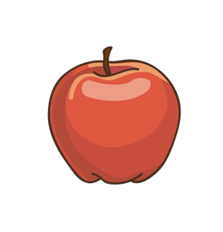 卡通苹果红富士