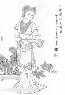 古代仕女艺术素材图片