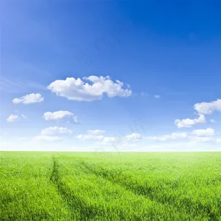 唯美天空草原景色素材