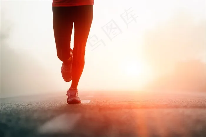 清晨跑步 高清素材