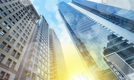 高档写字楼仰视大图