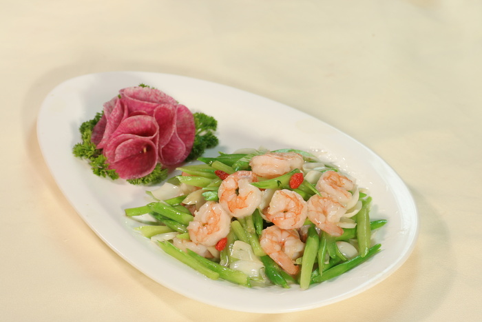 29绿笋百合炒虾球 永盛坊
