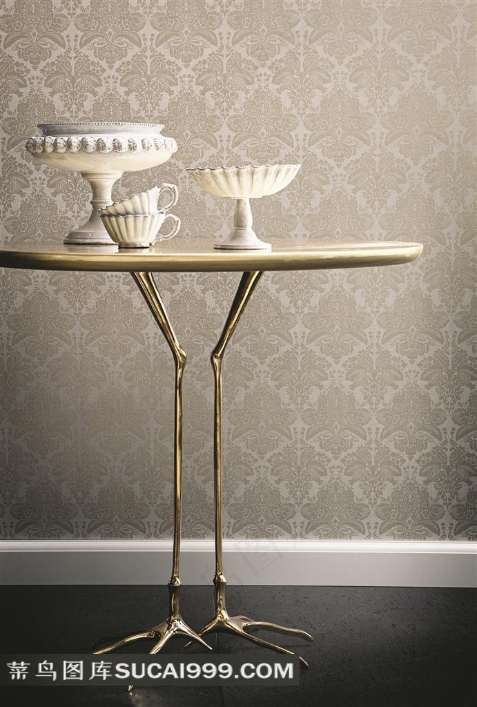 欧美室内效果图茶几