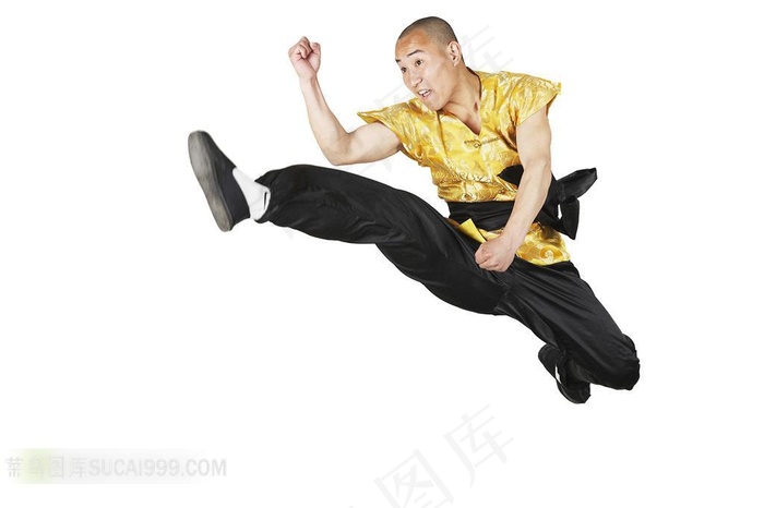 跳跃的光头和尚素材