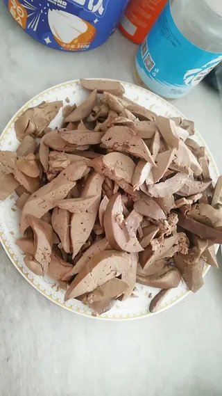 冷吃兔肝卤兔肝实拍元素