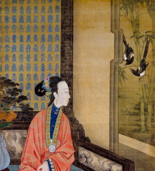 雍正十二美人图绘画图片