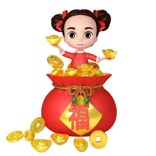 新年卡通免抠素材