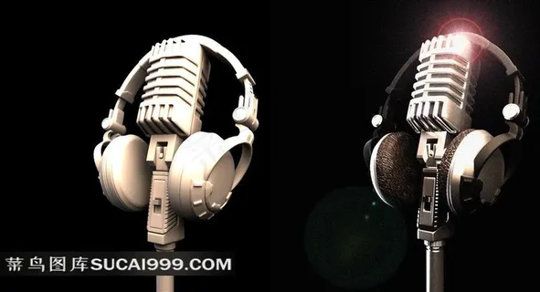 话筒耳机声音素材