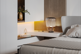 北欧简约现代清新卧室室内设计场景