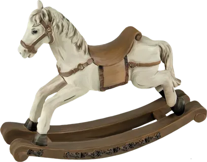 木马玩具剪贴画儿童节幼儿园卡通插画