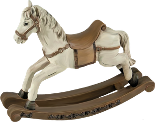 木马玩具剪贴画儿童节幼儿园卡通插画