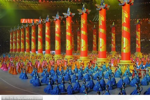 奥运会开幕式-传统歌舞表演