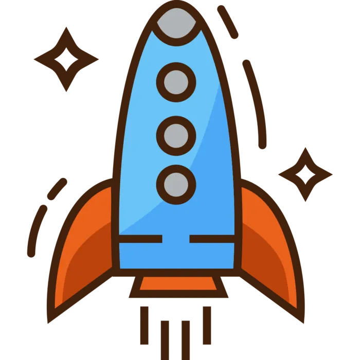 火箭简笔画图标