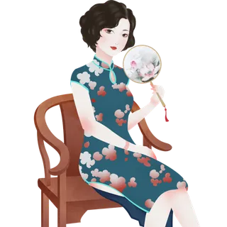 传统旗袍美女 (134)