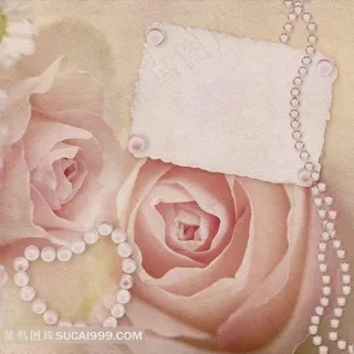 粉红玫瑰请柬图片下载