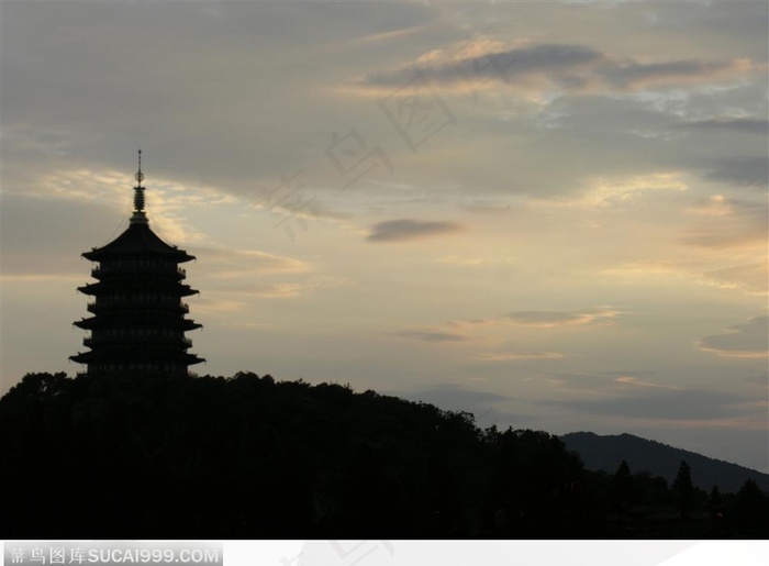 杭州西湖风景-西湖宝塔