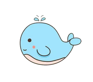 海豚卡通蓝色形象