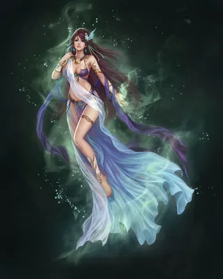 CG人物角色之夜之女神