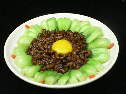 家常菜|美食|菜谱|菜单|0746牛肉沫菜心 家常菜|美食|菜谱|菜单|0746牛肉沫菜心