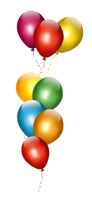多彩气球卡通