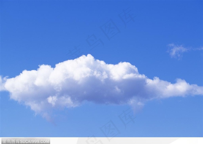 梭形的白云-自然风光