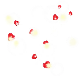 爱心气泡情人节
