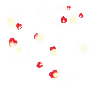 爱心气泡情人节