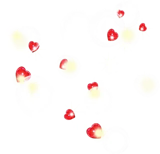 爱心气泡情人节