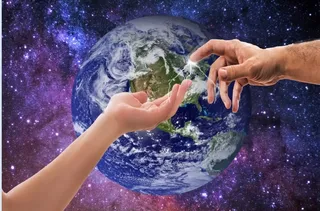 元宇宙世界天空背景墙风景