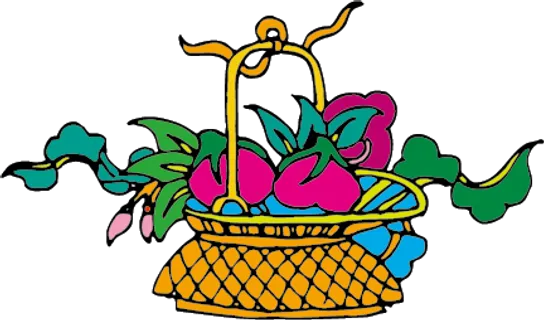 中国吉祥图免扣元素花篮