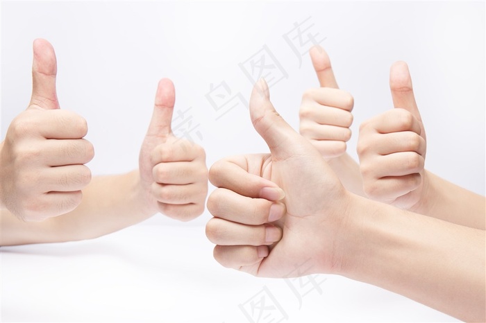团队竖起大拇指
