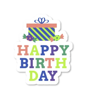 生日快乐贴纸
